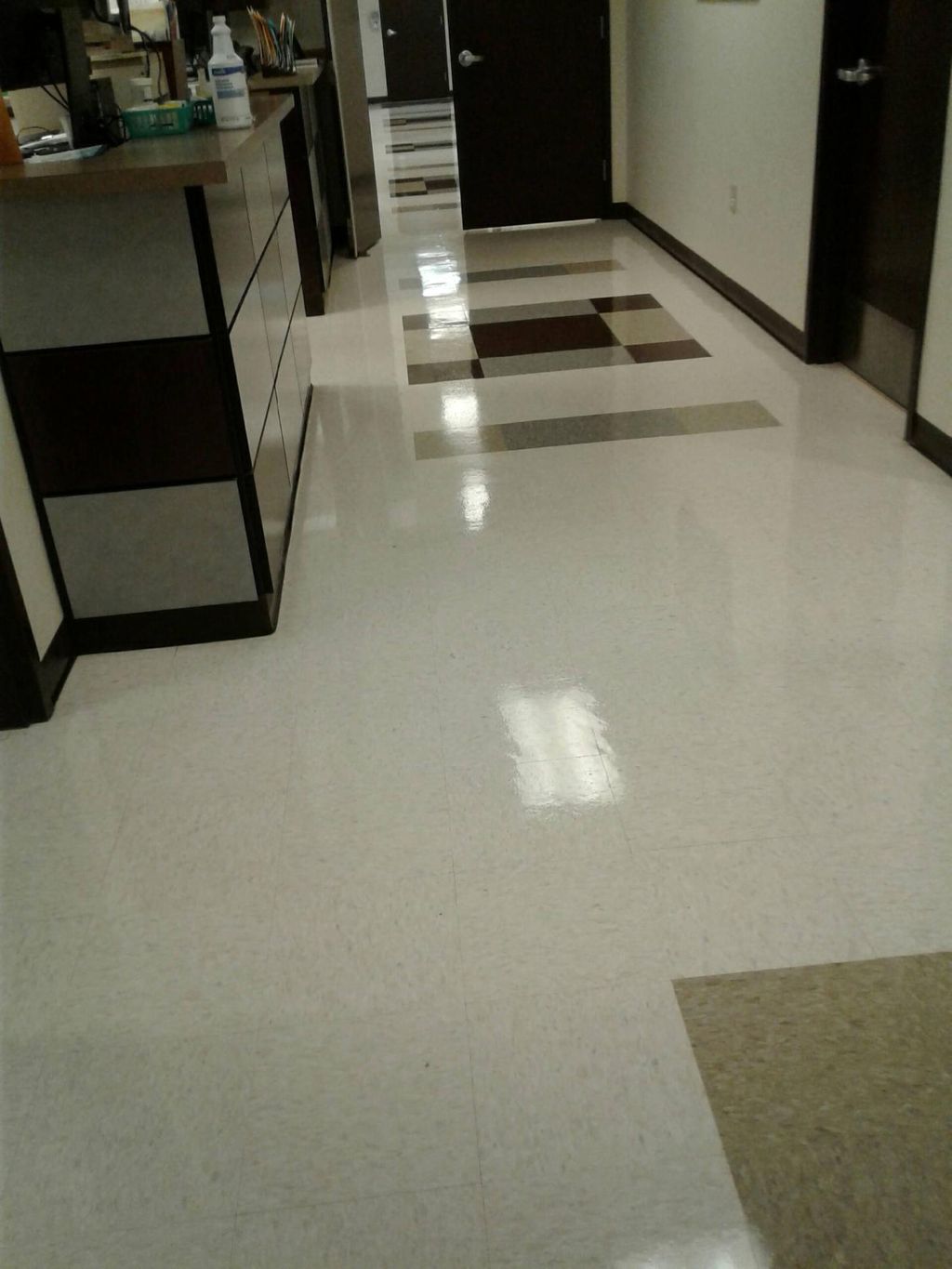 Medical Clinic Floor Buffing