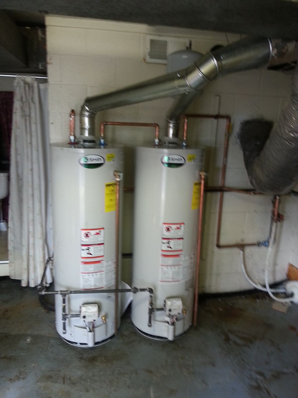 Dual tank setup , requested by customer to be pipe