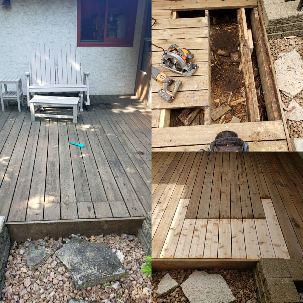 repair rotten section 