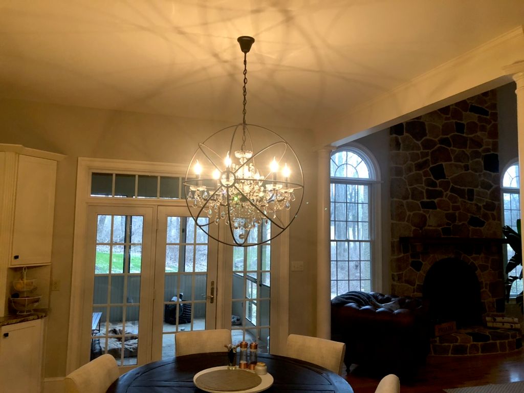 $3,500 chandelier installed 