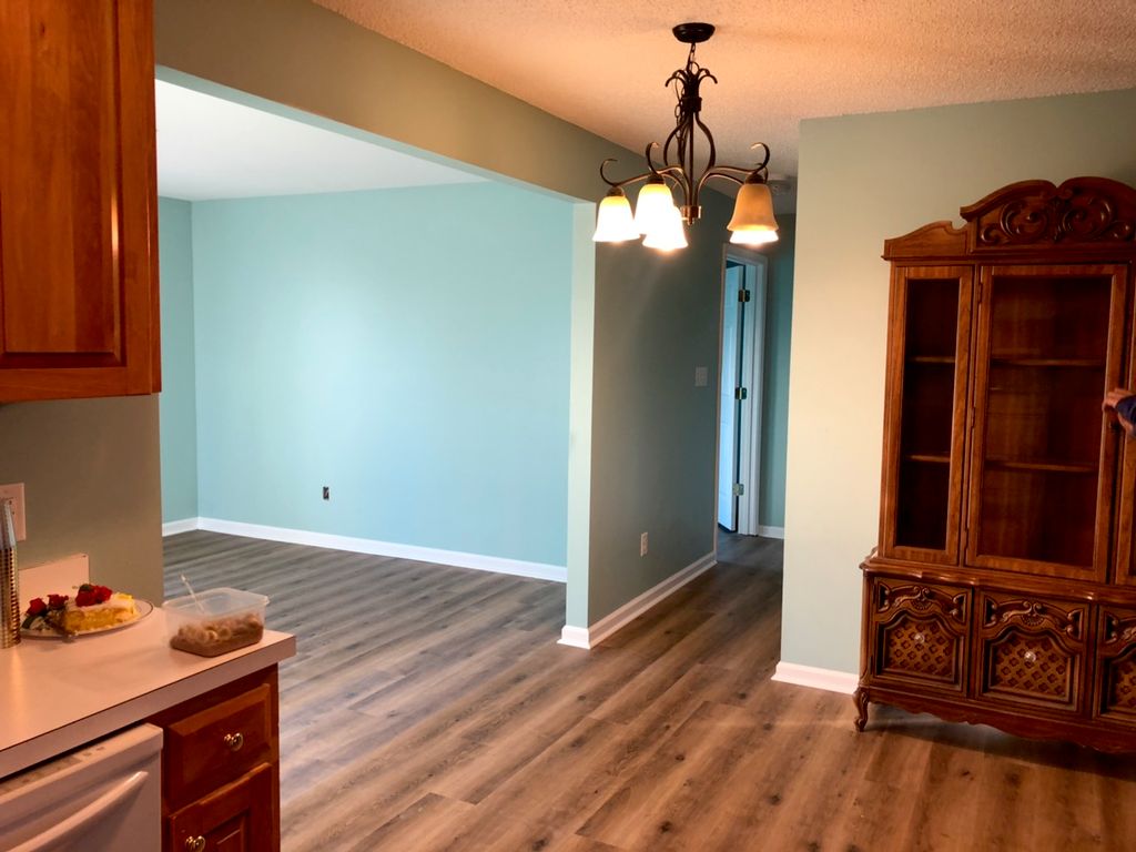 Flooring and paint doe on out new addition 