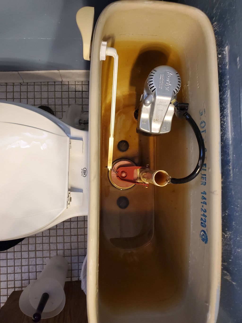 Toilet Fill valve And Flapper Install 