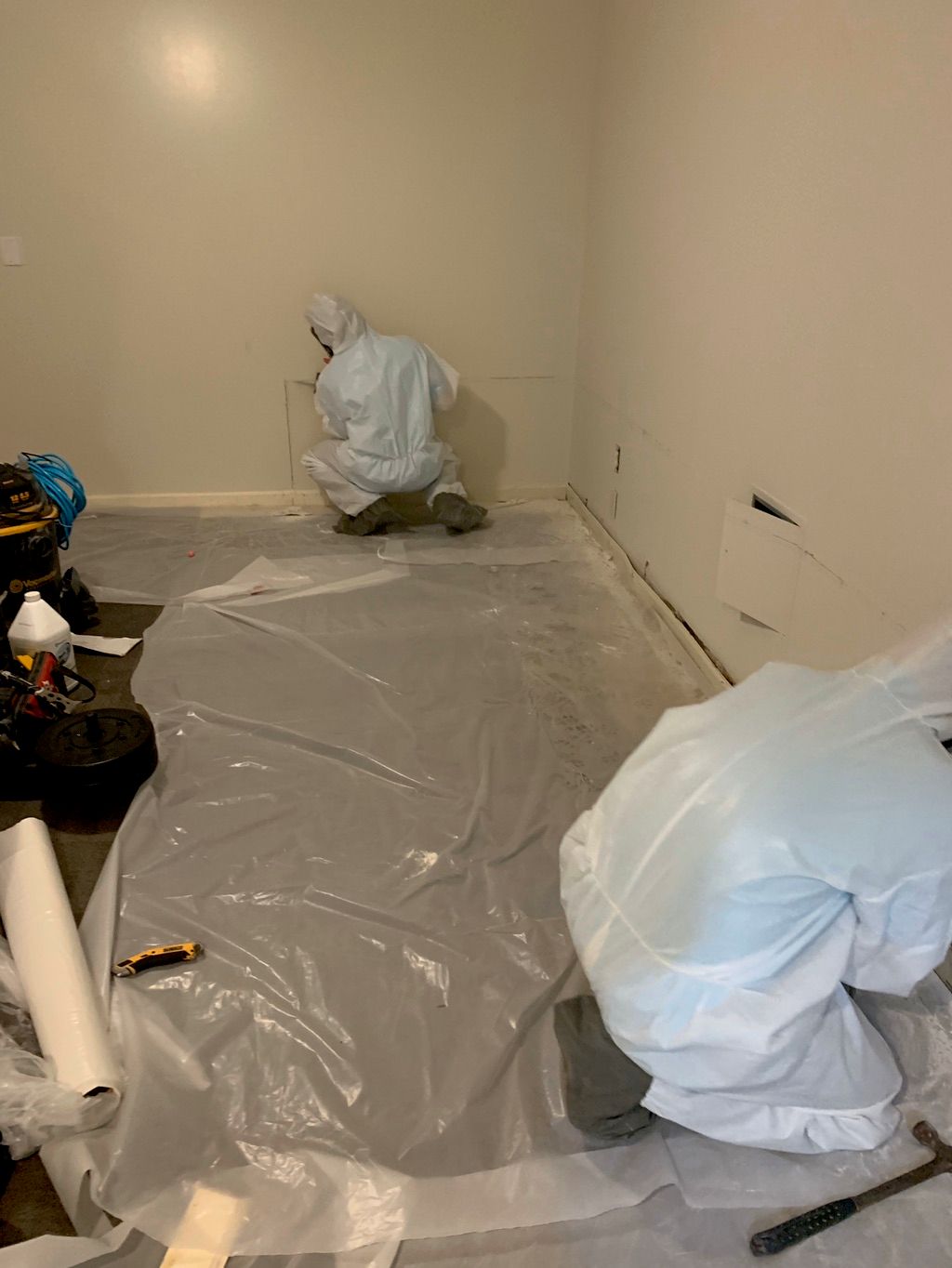 Mold Remediation basement project