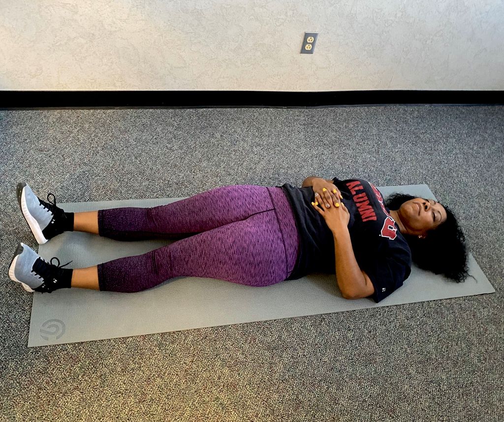 Finishing off with a meditation to put her in a re