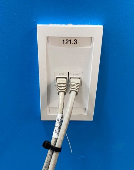 Data cable addition to a local school.