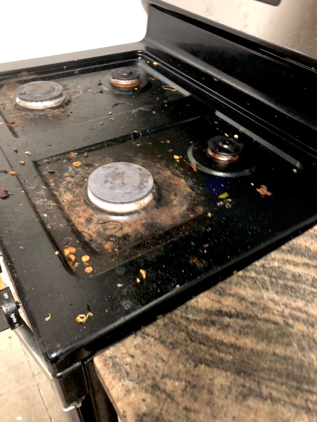Before cleaning 