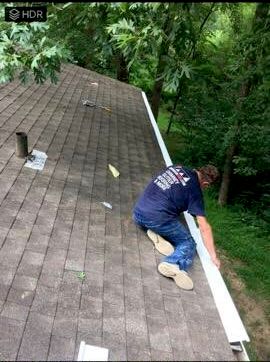 Leaves out gutter system