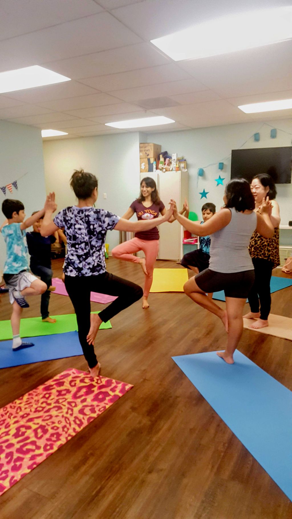 Group Tree Pose