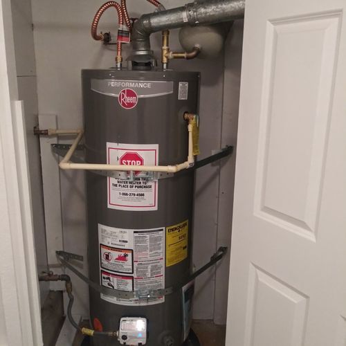 Dennis installed our water heater:
- Responded qui