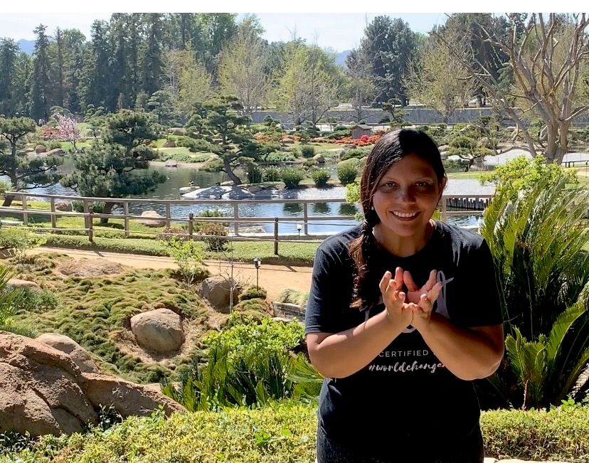 Eugenia Practicing Qigong 