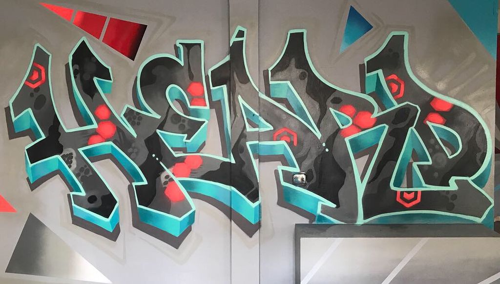Heard building interior mural 