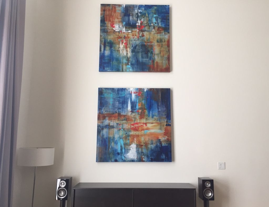 Mounting fine art.