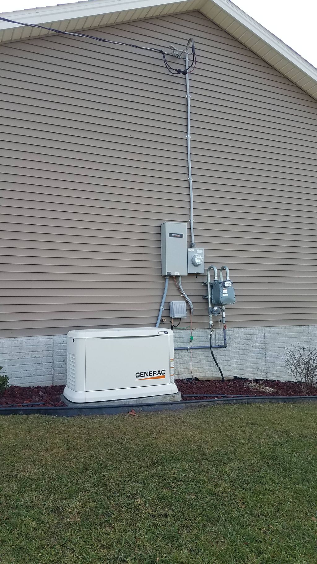 New Generac generator installation 