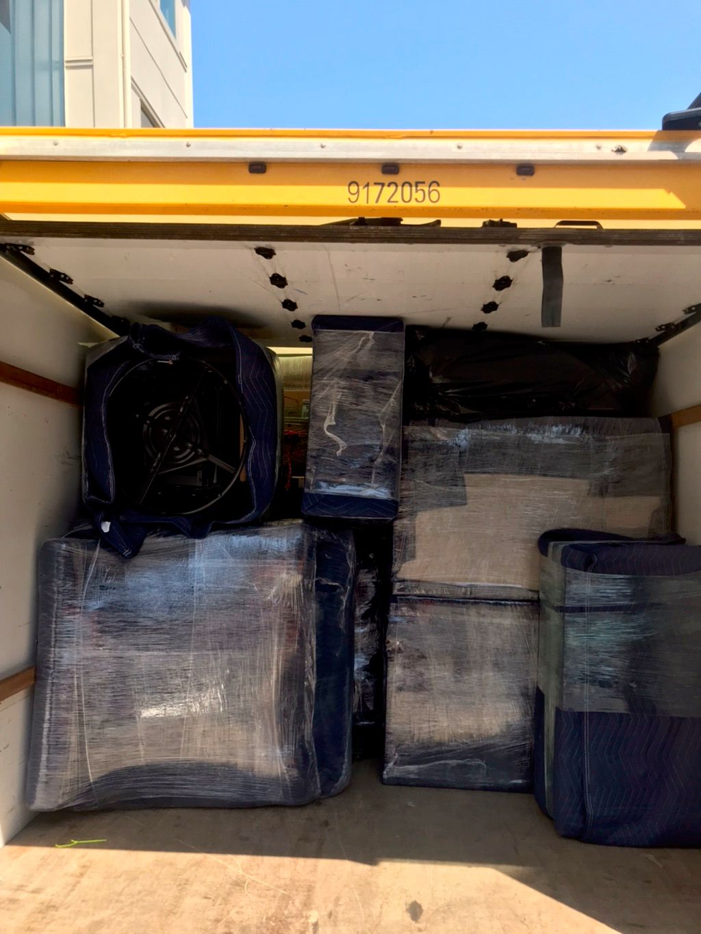 Loading a 16ft Penske truck.