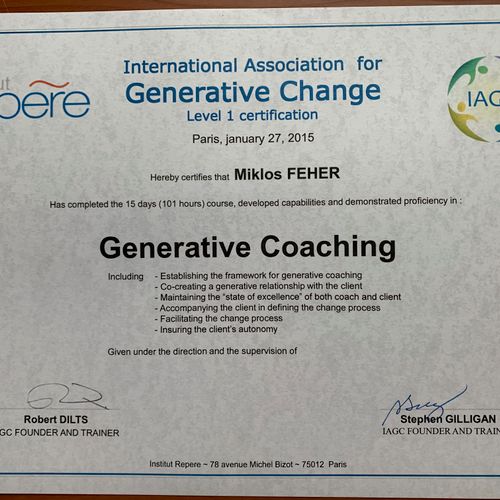 Coaching certification