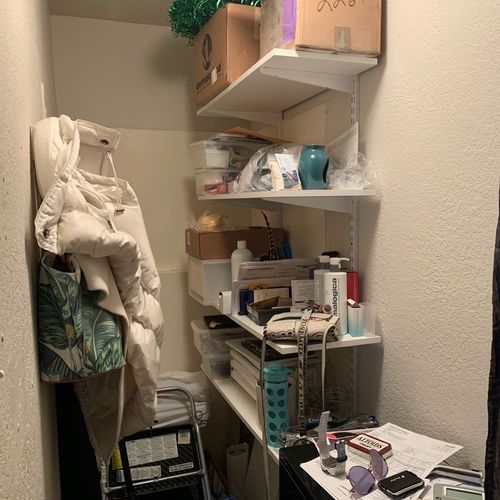 I had been putting off creating a closet space at 