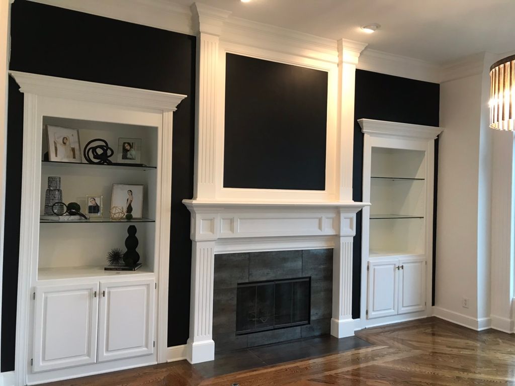 Black accent wall