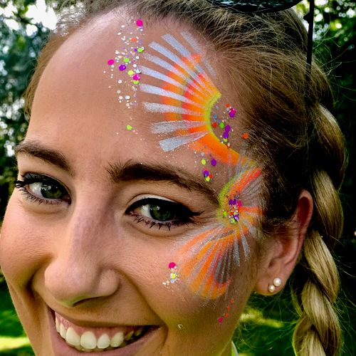 Adults festival facepainting and Glitter bar