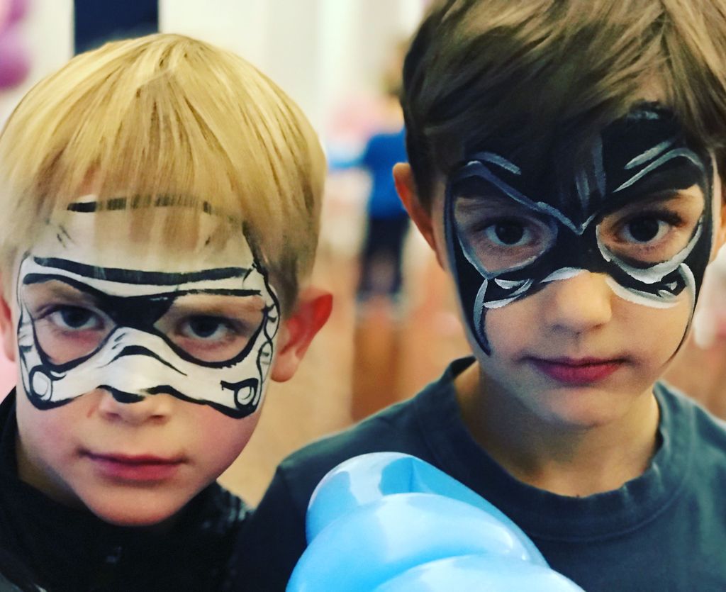 Star Wars themed facepainting