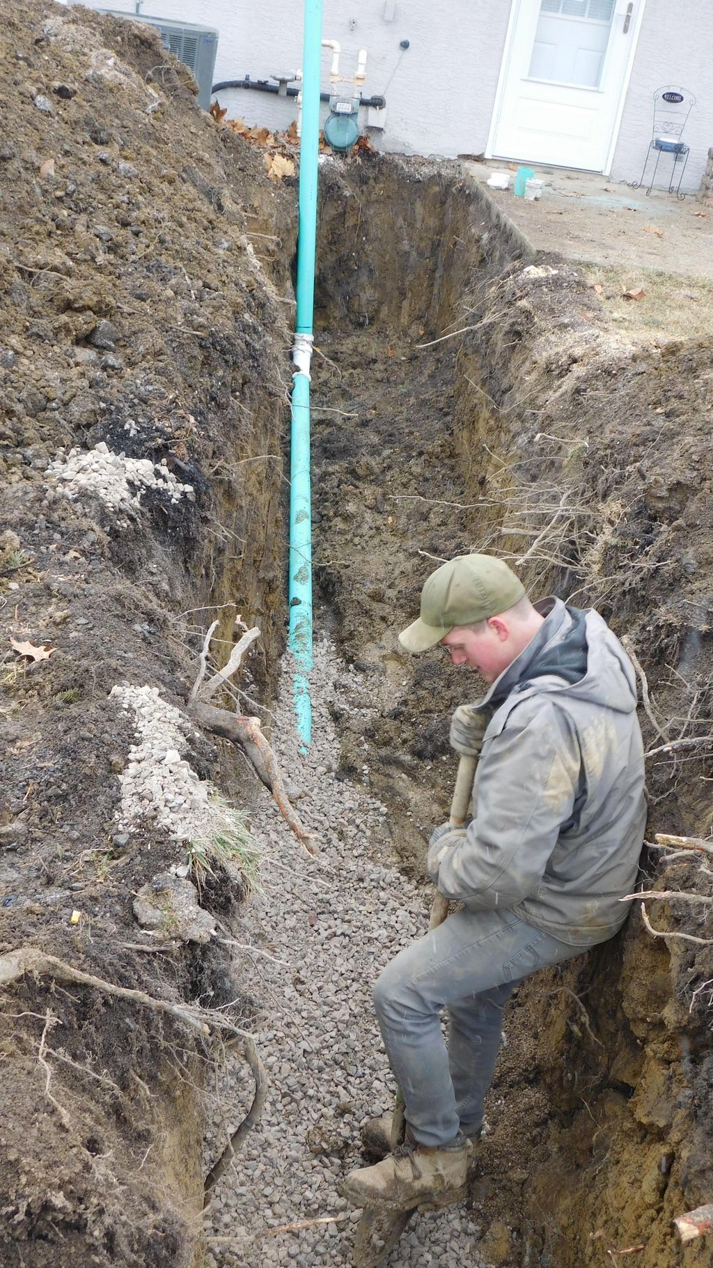 Excavation in progress.