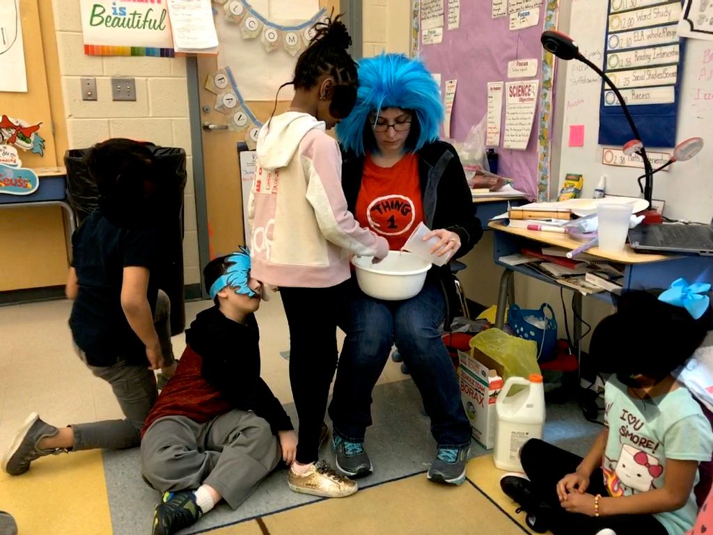 Making slime as a reward. 