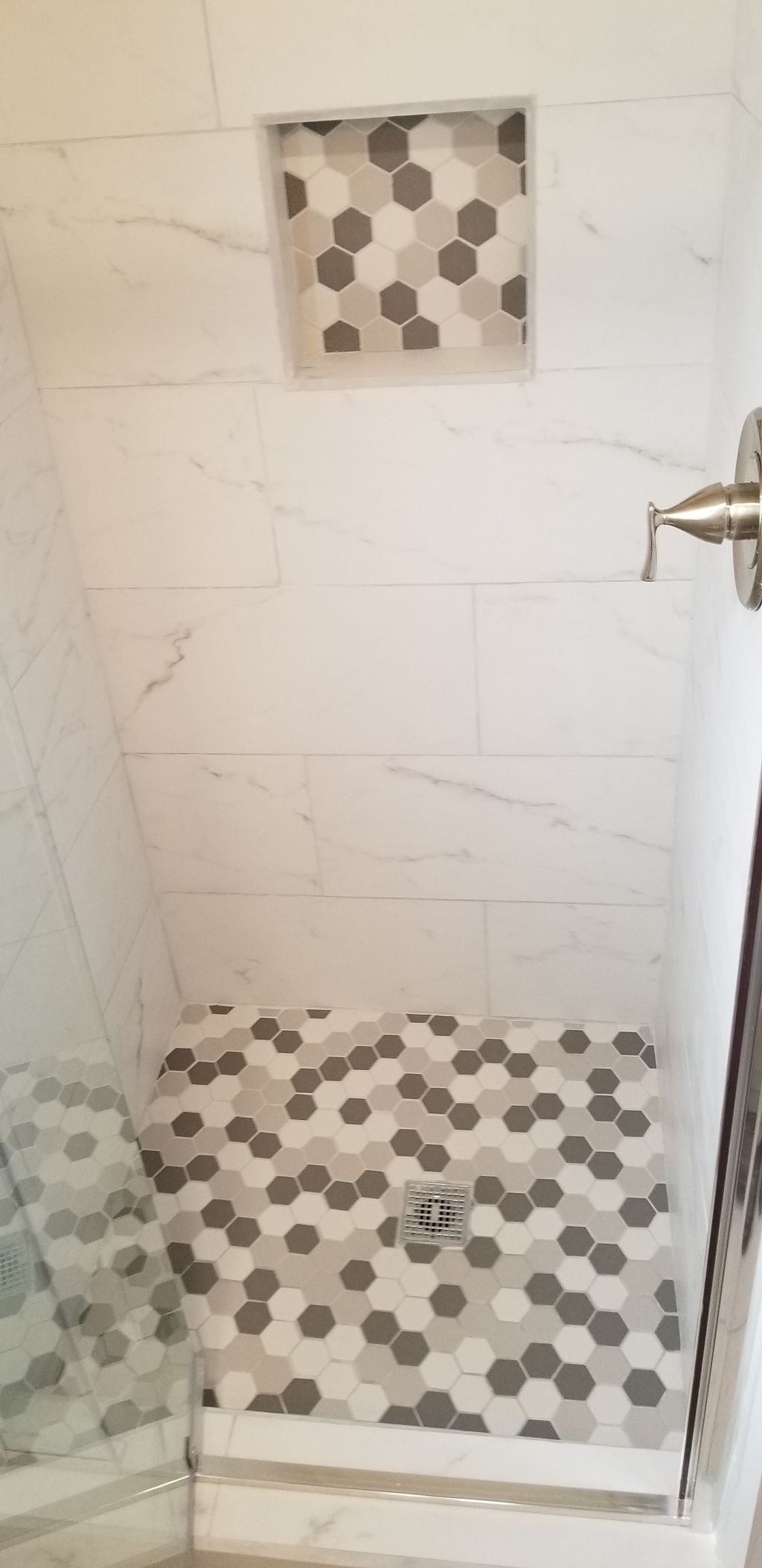 36" X 36" Shower in small bathrm