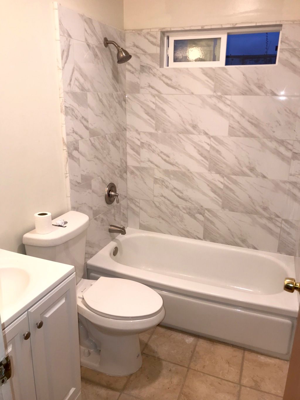 Partial bathroom remodel