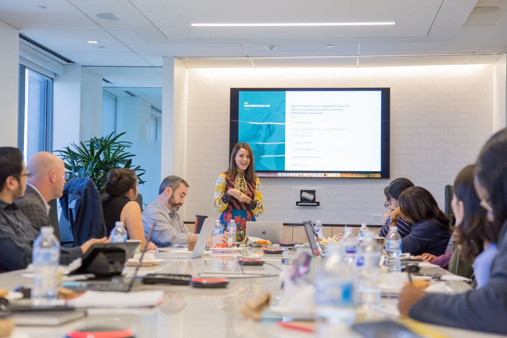 Speaking at international consulting firm, Alvarez