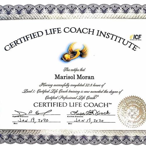 Certified Professional Life Coach Certificate