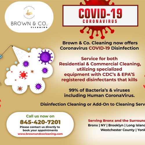 Coronavirus COVID-19 Disinfecting