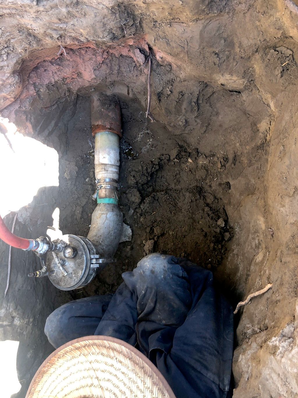 Sewer Reliner to replace broken and root infested 