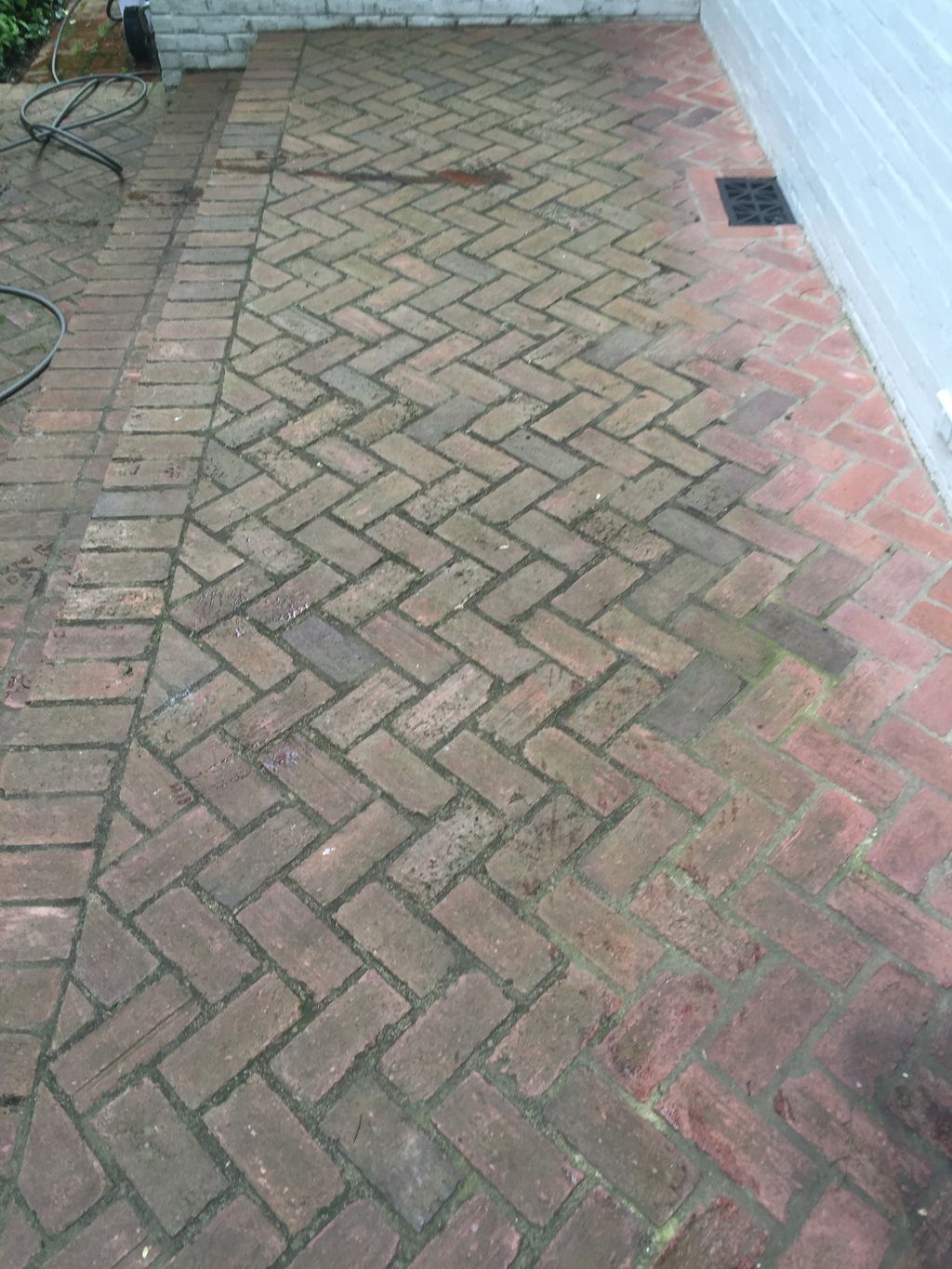 Before power wash