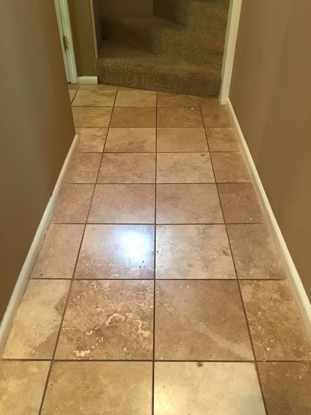 Before clean, polish and seal. 