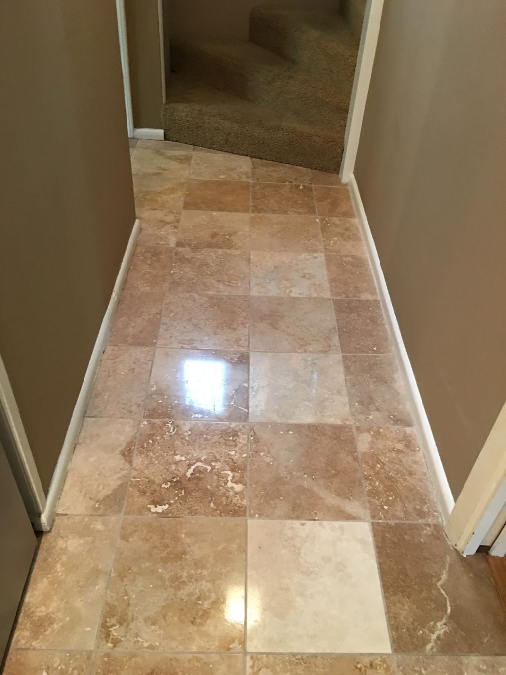 After clean, polish and seal. 