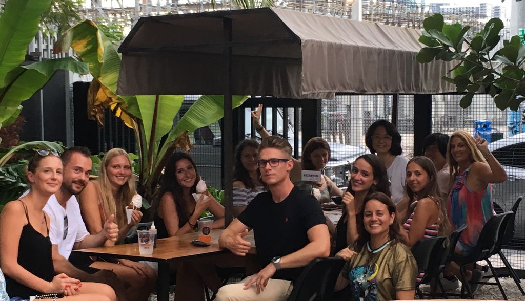Students immersing in the Miami Culture.