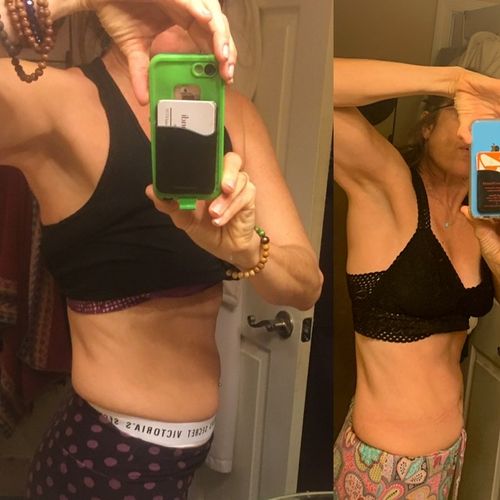 Abs daily before and after in just 4 weeks 