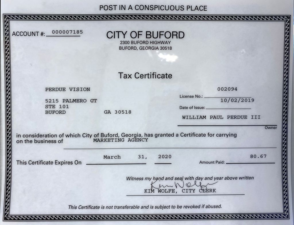 Business License