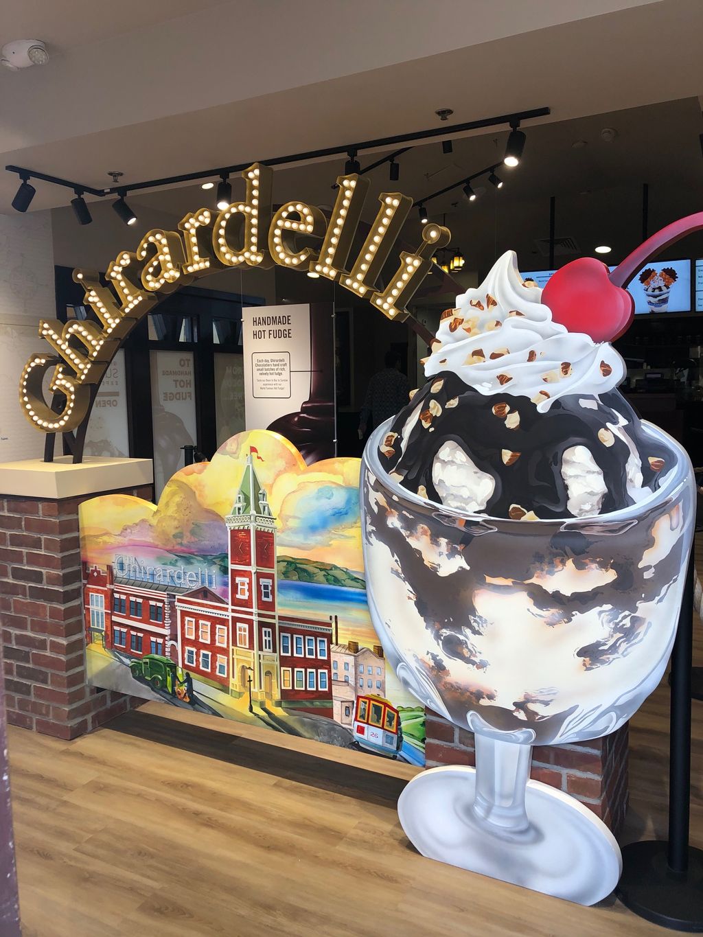 Painted the buildings plus the sundae for Ghirarde