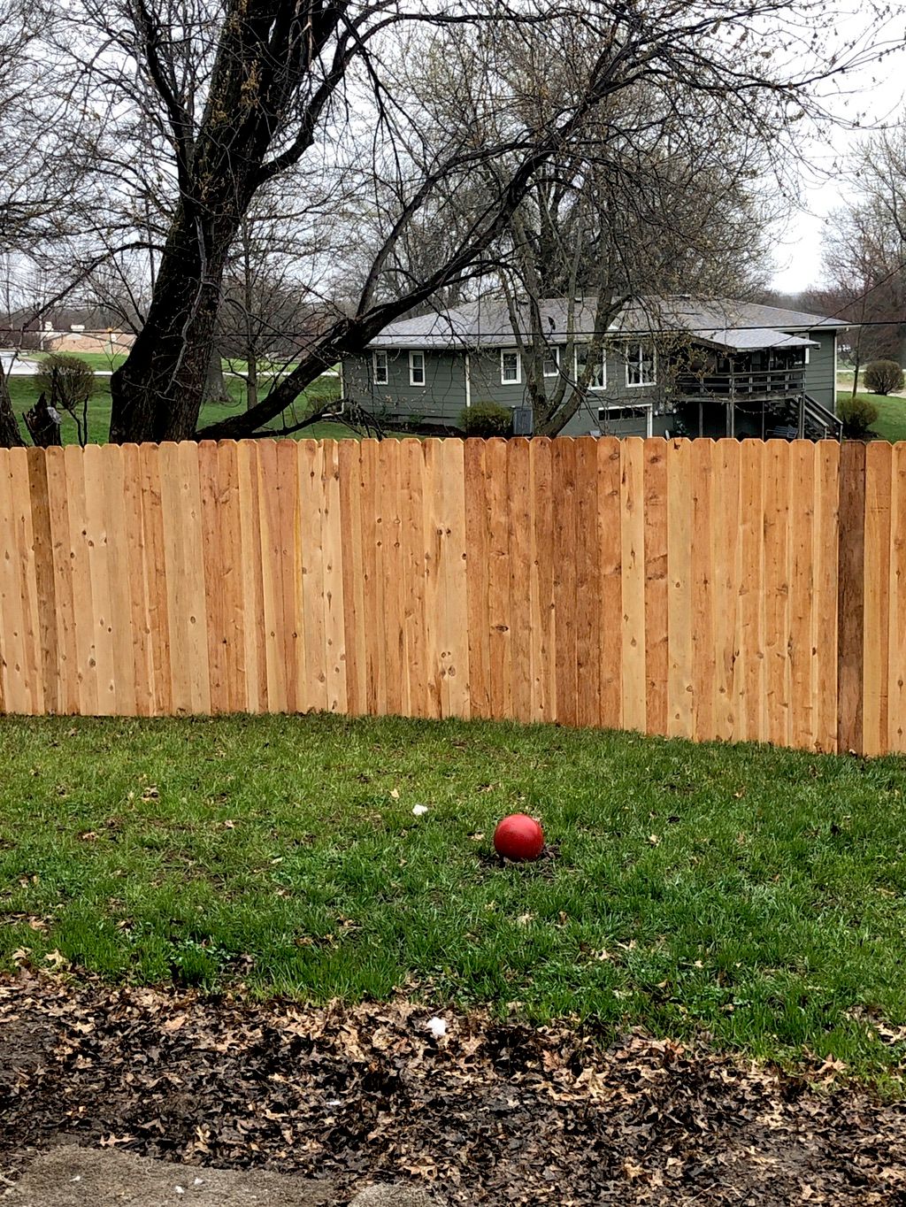 Super happy with our new fence.  They called back 