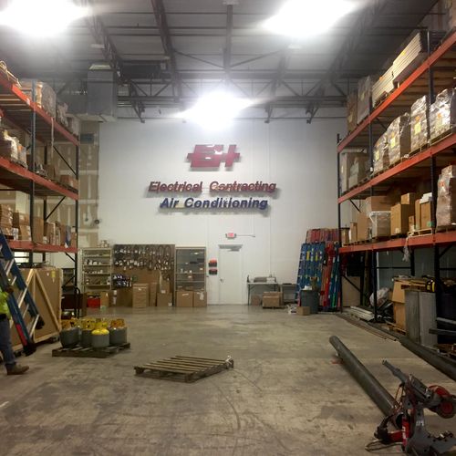 One portion of our warehouse.
