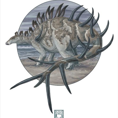 "Kentrosaurus aethipicus" digital paint in Adobe P