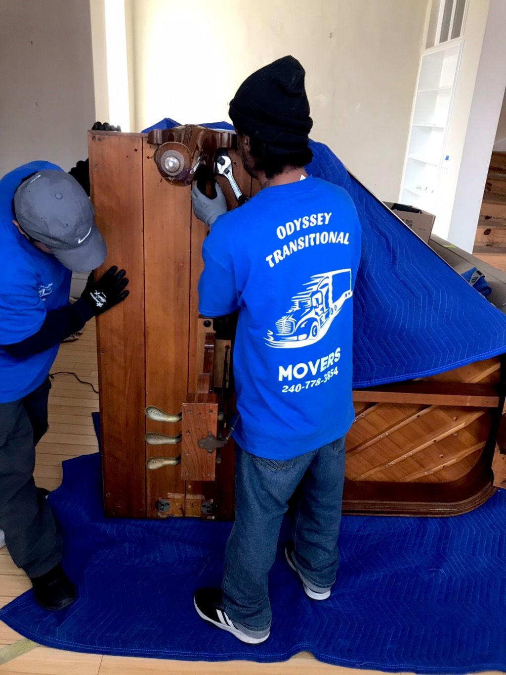 Disassembled Piano for moving
