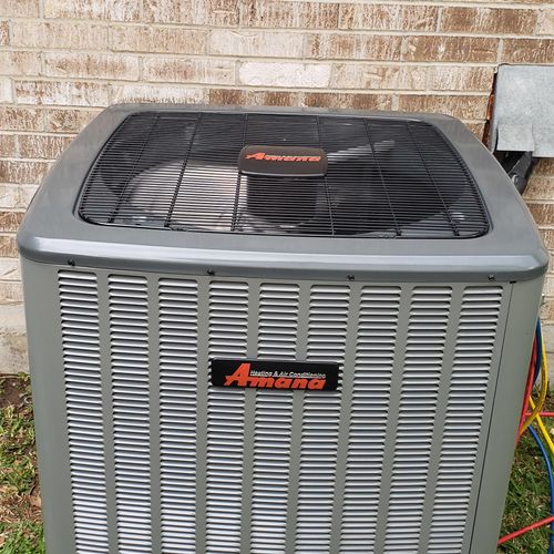 New 16 Seer Amana After installation