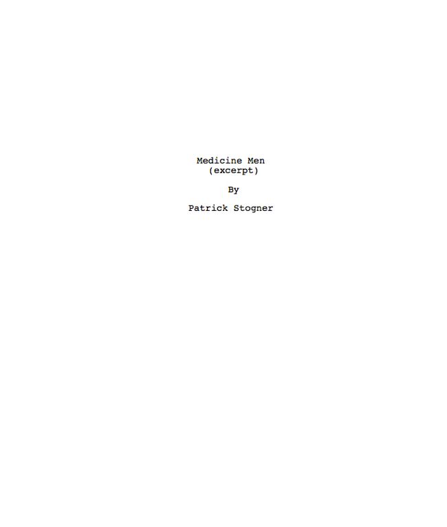 Selected pages from my original screenplay about e