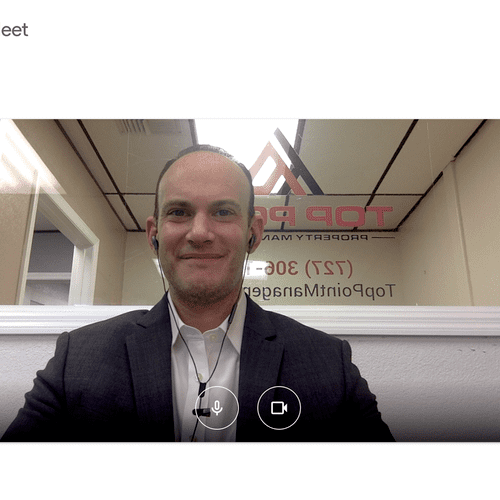 Hosting a virtual meeting for our clients 