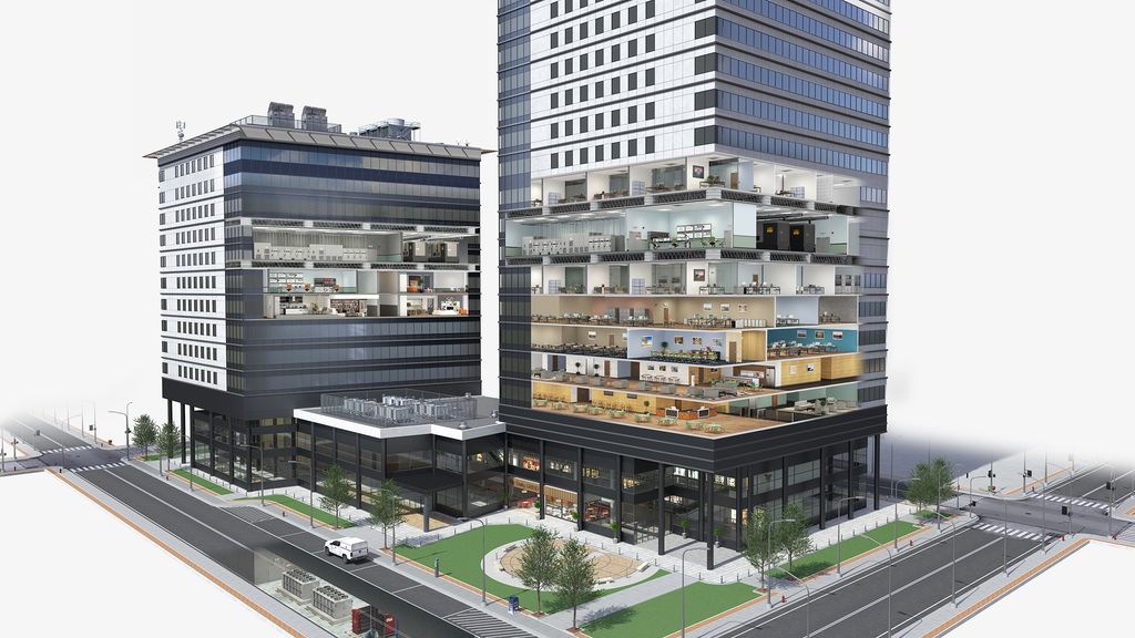 3D Cutaway-Building Infrastructure