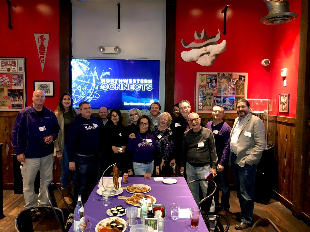 Some Wildcat friends at a LV Northwestern Universi
