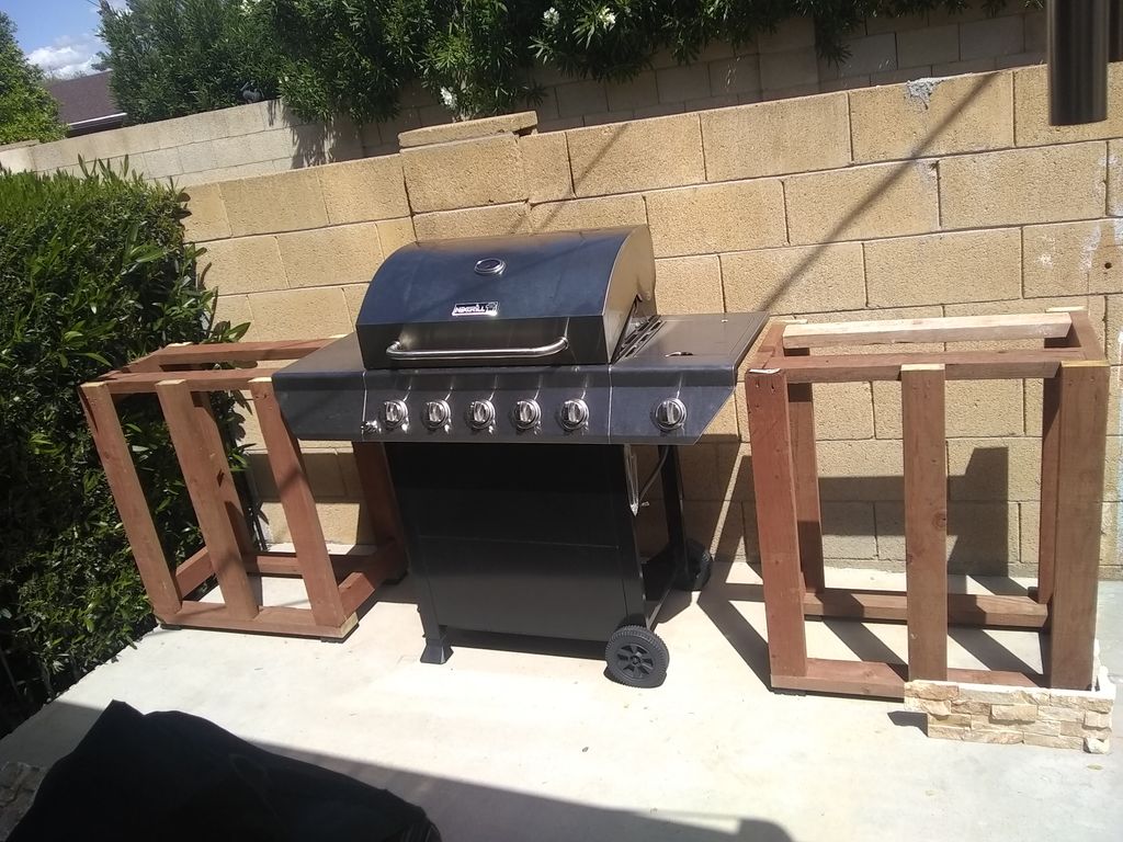 Grill counters boxes before finish
