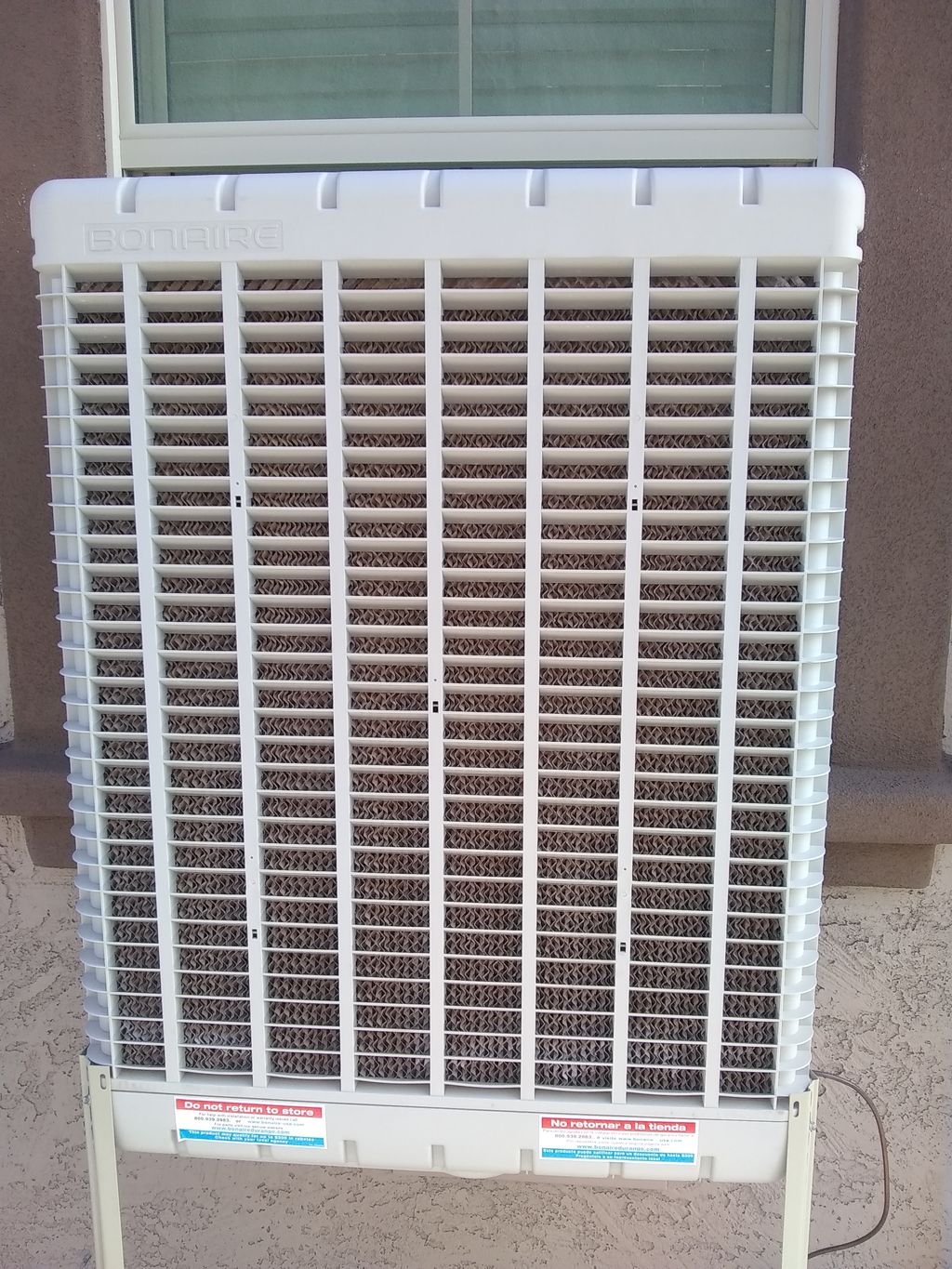 Swam cooler evaporative cooler installed