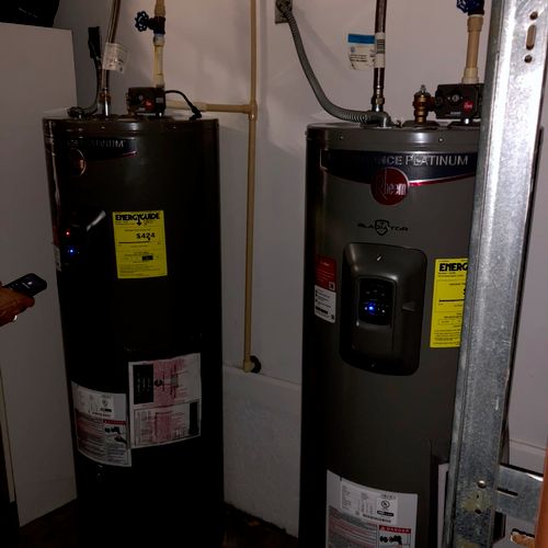 Installed 2 New Smart Water Heaters
